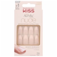 Kiss Salon Acrylic French Nude Medium Nail Kit -  Leilani