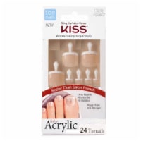 Kiss Salon Acrylic Walk Away Press On Pedicure