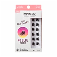 KISS imPRESS Lash Clusters, imPRESS Falsies, Refined Volume, 10mm-12mm, 12 Clusters Perspective: Main