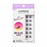 KISS imPRESS Lash Clusters, imPRESS Falsies, Chic Wispy, 12mm-14mm, 12 Clusters Perspective: Main