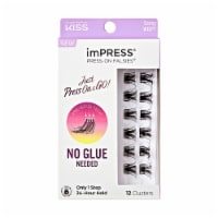 KISS imPRESS Lash Clusters, imPRESS Falsies, Sassy Wispy, 12mm-14mm, 12 Clusters Perspective: Main