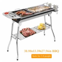 Foldable BBQ Grill Portable Charcoal Barbeque Grill Stainless Steel BBQ Grill For Picnic