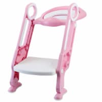 Potty Training Toilet Seat Steps Stool Ladder For Children Baby Splash Guard Foldable Toilet