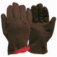 True Grip Winter Fleece Jersey Gloves - Brown