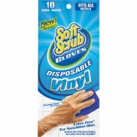 Soft Scrub 1 Size Fits All Vinyl Disposable Glove (10-Pack) 11210-26