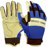 Big Time Products 243907 Mens True Grip Medium Blue Pigskin Hybrid Gloves