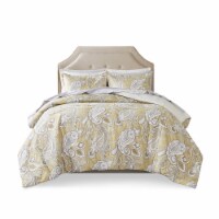 Gracie Mills Gracie Mills Paisley Print Comforter Set with Sheets Wheat Queen