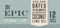 EPIC Coconut Lime Performance Bar 9 Count Perspective: Main
