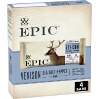 EPIC Keto and Paleo Friendly Venison Sea Salt Pepper Protein Bars Healthy Snacks