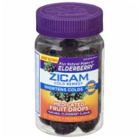 Zicam Elderberry Cold Remedy Medicated Fruit Drops