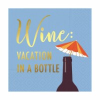 Vacation in a Bottle Cocktail Napkin
