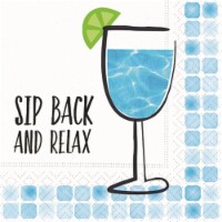 Design Design Sip Back Relax Cocktail Napkin Perspective: Main