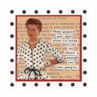 Design Design DESIGN62410066 More Wine For Two People Cocktail Napkin