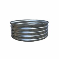 Yard Tuff YTF-313FR 36 in. Fire Ring Raised Garden Bed, Gray