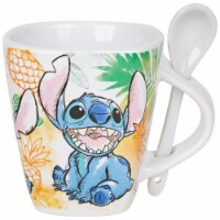 Lilo & Stitch 855510 9 oz Disney Stitch Island Sun Ceramic Spoon Mug