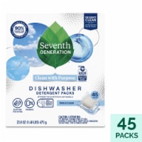 Seventh Generation Free & Clear Dishwasher Detergent Packs Perspective: Main