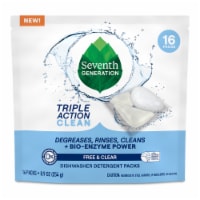 Seventh Generation Triple Action Clean Dishwasher Detergent Packs Free & Clear Perspective: Main