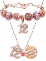 DoraDreamDeko 12th Birthday Gift for Girls Rose Gold Bracelet Jewelry