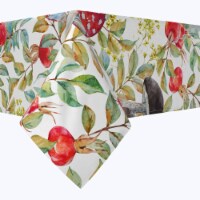 Rectangular Tablecloth, 100% Cotton, 60x104 , Floral 204