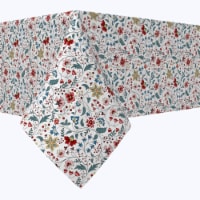 Rectangular Tablecloth, 100% Cotton, 60x120 , Botanical Doodles