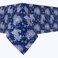 Rectangular Tablecloth, 100% Cotton, 60x84 , Floral 181