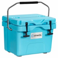 SKTAKOL 16 Quart Cooler Portable Ice Chest Leak-Proof 24 Cans Ice Boxfor Camping