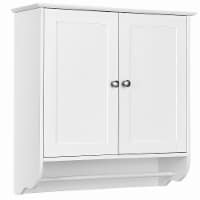 Wall Mounted Bathroom Medicine Cabinet Storage Cupboard w/ Towel Bar