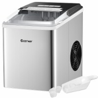 Costway Stainless Steel Ice Maker Machine Countertop 26Lbs/24H Self-Clean W/ Scoop