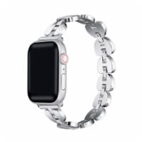 Julia Silver Stainless Steel Band for Apple Watch Series 1,2,3,4,5,6 & SE - Size 38mm/40mm