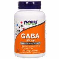 NOW Foods GABA Dietary Supplement Veg Capsules 500mg