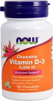 NOW Foods Chewable Vitamin D-3 Natural Mint Flavor Tablets 5000IU