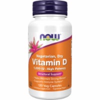 NOW Foods Vitamin D Vegetarian Dry Veg Capsules 1000 IU