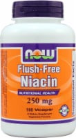 NOW Foods Flush-Free Niacin Dietary Supplement Vegetarian Capsules 250mg