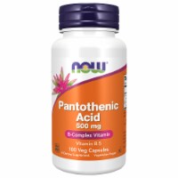 NOW Foods Pantothenic Acid B-Complex Vitamin Dietary Supplement Capsules 500mg