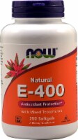 NOW Foods Natural E-400 Softgels Perspective: Main