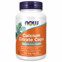 NOW Foods Calcium Citrate Caps Bone Health Dietary Supplement Veg Capsules