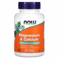 NOW Foods Magnesium & Calcium Tablets