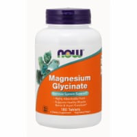 NOW® Foods Magnesium Glycinate Nervous System Support Health Dietary Supplement Tablets