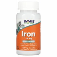 NOW Foods Iron 18mg Veg Capsules