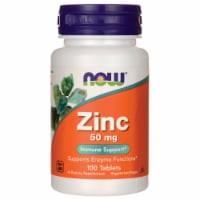 NOW Foods Zinc 50 mg 100 Tabs