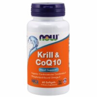 NOW Foods Krill & CoQ10 Heart Support Dietary Supplement Softgels