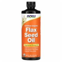 NOW Foods  Certified Organic Flax Seed Oil