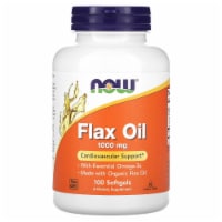 NOW Foods Flax Oil 1,000 mg 100 Sgels