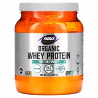NOW Foods Organic Whey Protein - Natural Unflavored 1 lb Pwdr