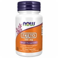Now 7-Keto 100mg Weight Management Vegan Caplets