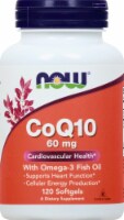 NOW Foods CoQ10 with Omega-3 Fish Oil 60mg Softgels