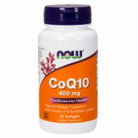 NOW Foods CoQ10 Cardiovascular Health Dietary Supplement Softgels 400mg