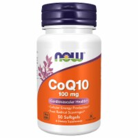 NOW Foods CoQ10 Cardiovascular Health Dietary Supplement Softgels 100mg