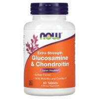 NOW Foods Glucosamine and Chondroitin Sulfate Extra Strength Joint Health, 60 Tablets