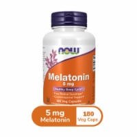 Now Melatonin Vegetarian Capsules 5mg 180 Count